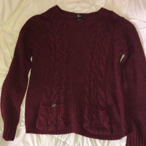Burgundy sweater
